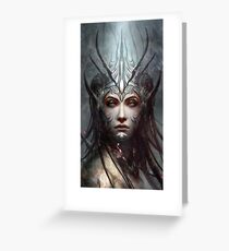 Woman Face Mystic Greeting Card