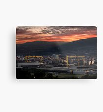 Belfast City Sunset Metal Print