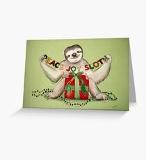 Christmas Sloth Greeting Card