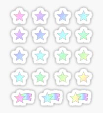 Pegatina Pastel Rainbow Shooting Stars Planner Set