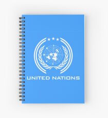 Die Expanse-UN-Flagge Spiralblock