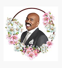 Steve Harvey - Blue Flower Frame Photographic Print
