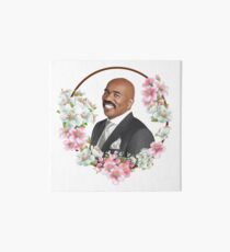 Steve Harvey - Blue Flower Frame Art Board