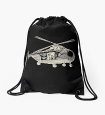 Helicopter Drawstring Bag