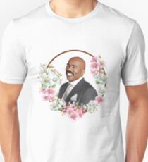 Steve Harvey - Blue Flower Frame Unisex T-Shirt