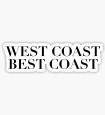 West Coast Best Coast Sticker