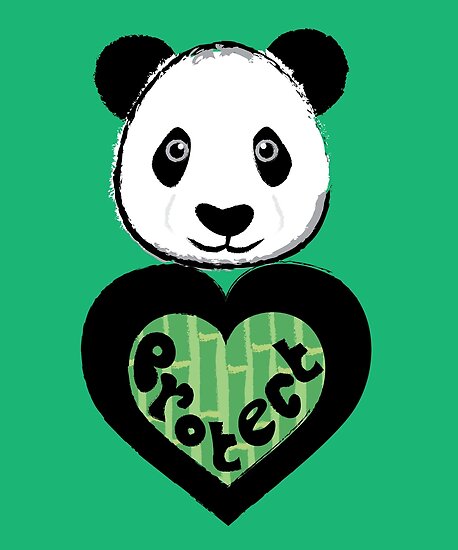 "Protect Pandas Save the Giant Panda Bear " Poster by mindeverykind