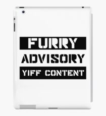 Furry Advisory iPad Case/Skin
