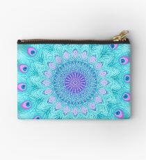 Peacock feathers mandala Studio Pouch