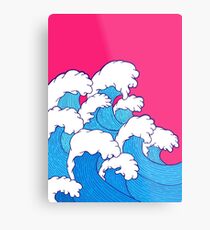 As the waves roll in Metal Print