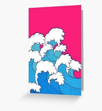 As the waves roll in Greeting Card