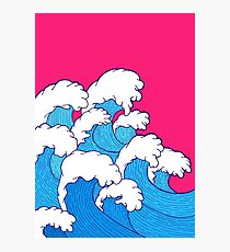 As the waves roll in Photographic Print