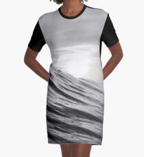 Motion of Water Graphic T-Shirt Dress