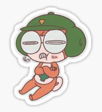 grumpy nerd, tororo Sticker