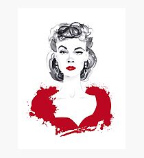 Burgundy or Scarlett Photographic Print
