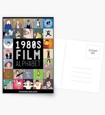 1980er Film Alphabet Postkarten