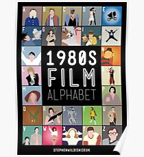 1980's Film Alphabet Poster