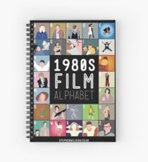 1980's Film Alphabet Spiral Notebook