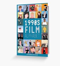 1990's Film Alphabet Greeting Card