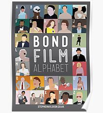Bond Film Alphabet Poster