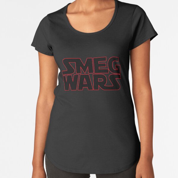 SMEG WARS - Black Background Premium Scoop T-Shirt