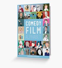 Comedy Film Alphabet Greeting Card