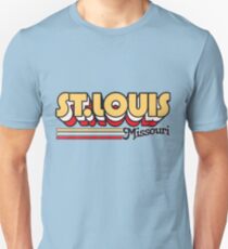 St. Louis, MO | City Stripes Unisex T-Shirt