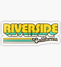 Riverside, CA | City Stripes Sticker