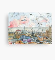 Genova e la Lanterna Metal Print
