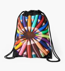 Colored Pencil Lover Drawstring Bag