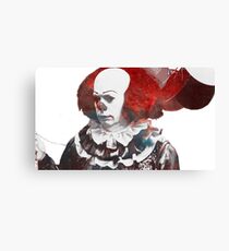 Stephen King's 'It' | Pennywise the Dancing Clown | Tim Curry | Galaxy Horror Icons Canvas Print