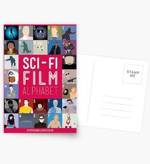 Das Sci-Fi-Filmalphabet Postkarten