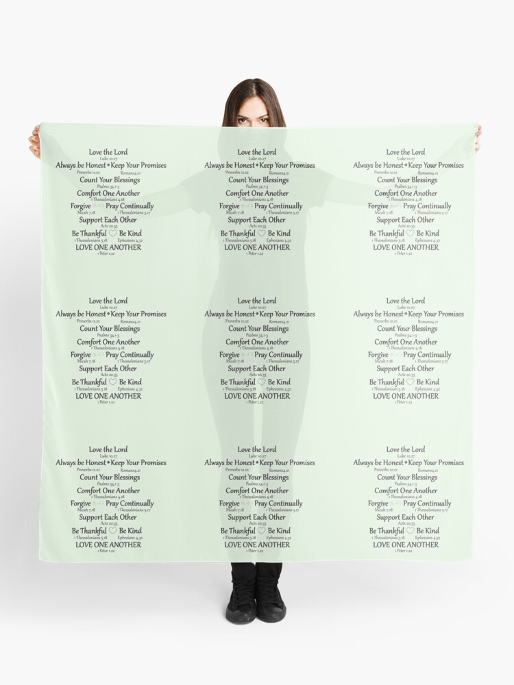 Bible Verse Quote Affirmations Scarf By Motivateme Redbubble