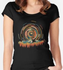 The Geometry of Sunrise Women's Fitted Scoop T-Shirt