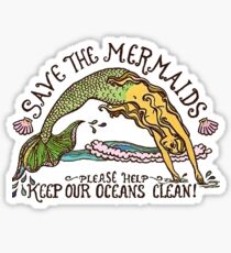 save the mermaids :) Sticker