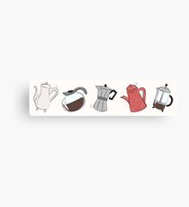 Dancing Coffee Pots Canvas Print