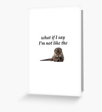 Foo Fighters - The Pretender otter Greeting Card