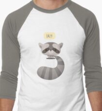 Vector Raccoon Men's Baseball ¾ T-Shirt