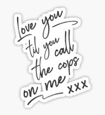 Writer in the Dark Lyrics Handwritten Lorde Sticker