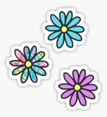 Flower 3-Pack Stickers Sticker