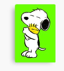 Snoopy and Woodstock Canvas Print