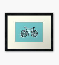 You Can't Buy Happiness (Teal) Framed Print
