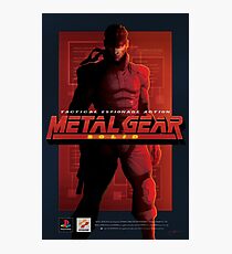 Metal Gear Solid "Snake" Poster/Print Photographic Print
