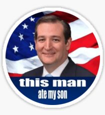 this man ate my son Sticker