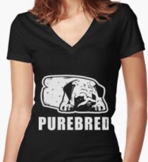 purebred Women's Fitted V-Neck T-Shirt