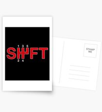 SHIFT Manual Transmission Three Pedals Postcards