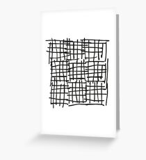 Black Web Greeting Card