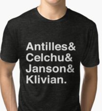 Fab Four (White Font) Tri-blend T-Shirt