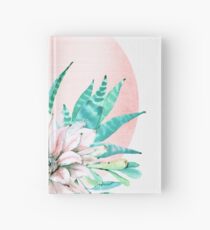 Cuaderno de tapa dura Suculentas de moda Rosa rosa y verde Desierto Suculento decoración del sudoeste