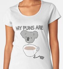"Koala Tea" puns Women's Premium T-Shirt